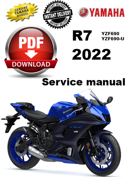 Product picture Yamaha R7 2022 Service Workshop manual Indexed PDF