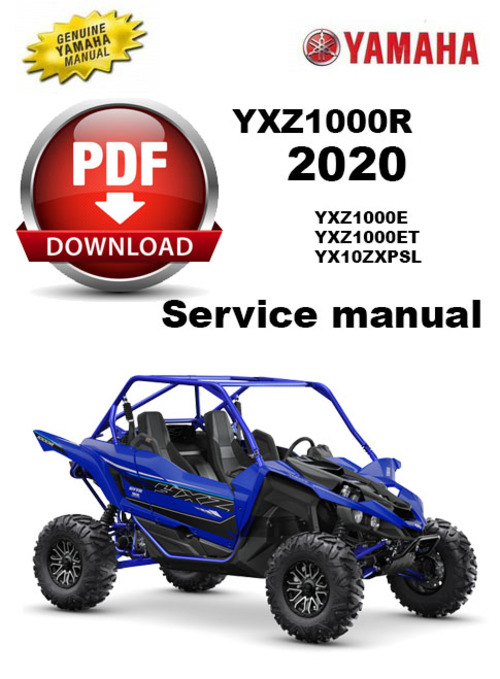 Product picture Yamaha YXZ1000R 2020 YXZ1000ET YX10ZXPSL Service manual