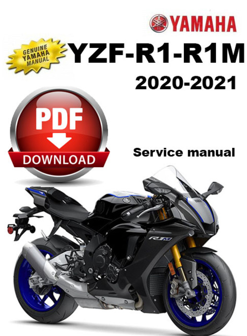 Product picture Yamaha YZF-R1M R1 2020-2021 New Service Manual/Workshop 