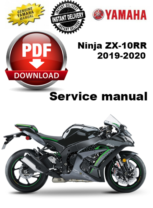 Product picture Kawasaki Ninja ZX10 ZX10RR 2018 2019 2020 Service Manual Wor
